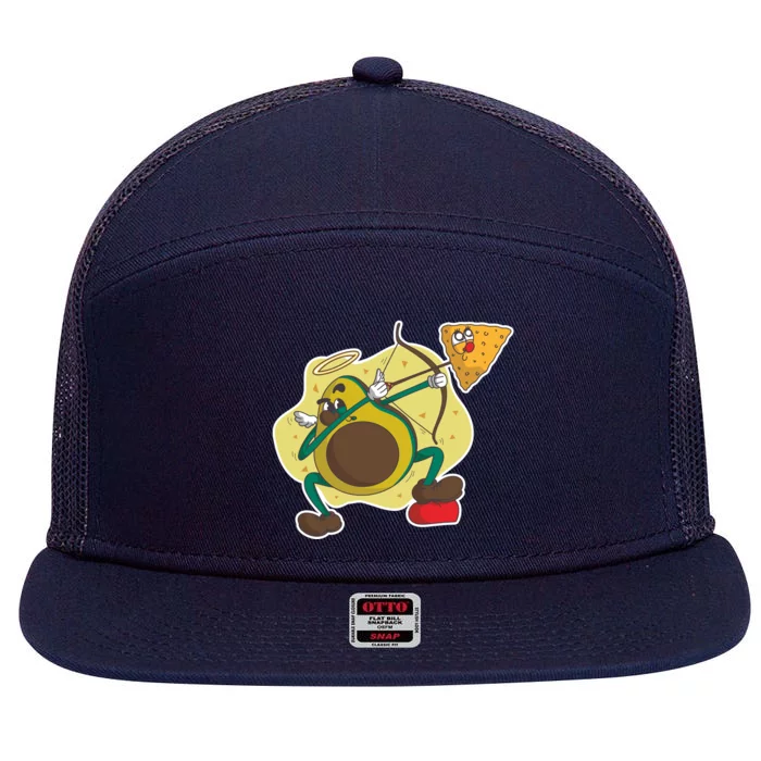 Avocado Cupid 7 Panel Mesh Trucker Snapback Hat