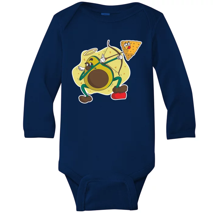 Avocado Cupid Baby Long Sleeve Bodysuit