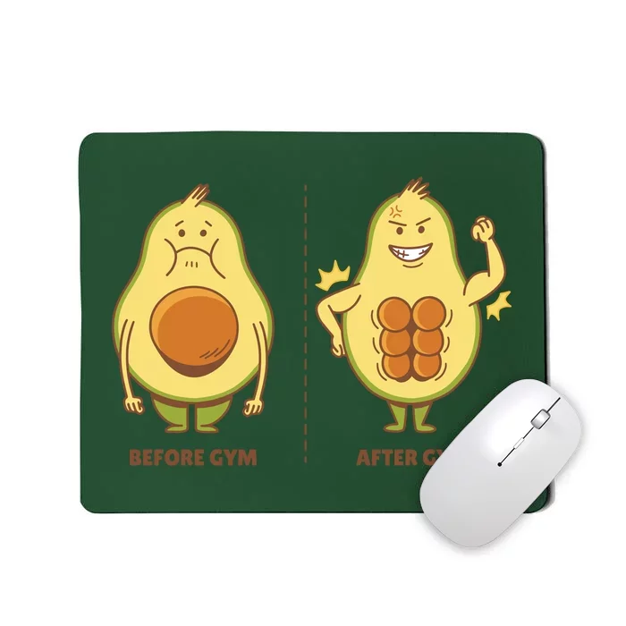 Avocado Gym Abs Mousepad