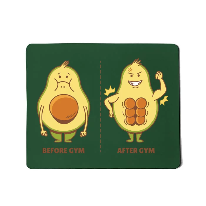 Avocado Gym Abs Mousepad