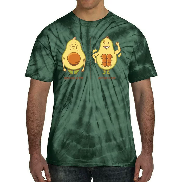 Avocado Gym Abs Tie-Dye T-Shirt