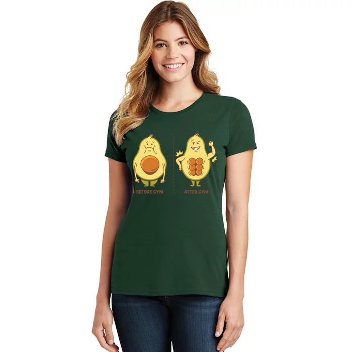 Avocado Gym Abs Women's T-Shirt