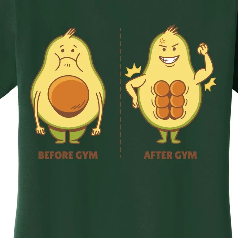 Avocado Gym Abs Women's T-Shirt