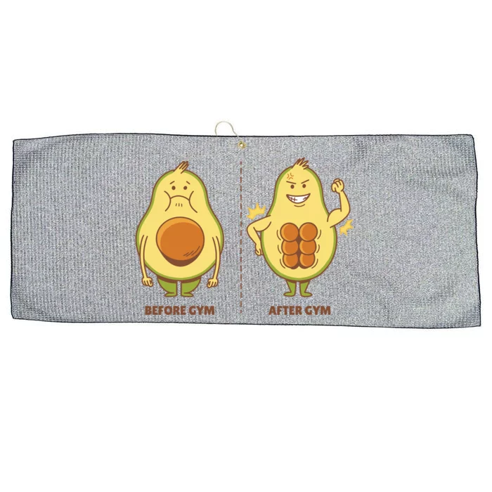 Avocado Gym Abs Large Microfiber Waffle Golf Towel