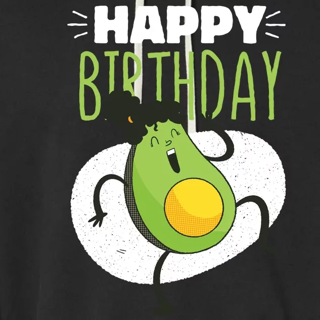 Avocado Happy Birthday Garment-Dyed Fleece Hoodie