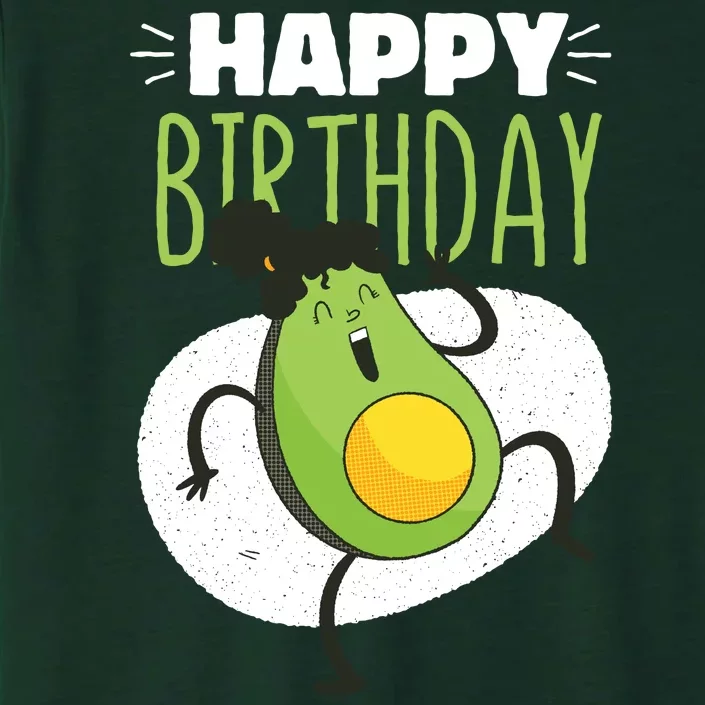 Avocado Happy Birthday ChromaSoft Performance T-Shirt