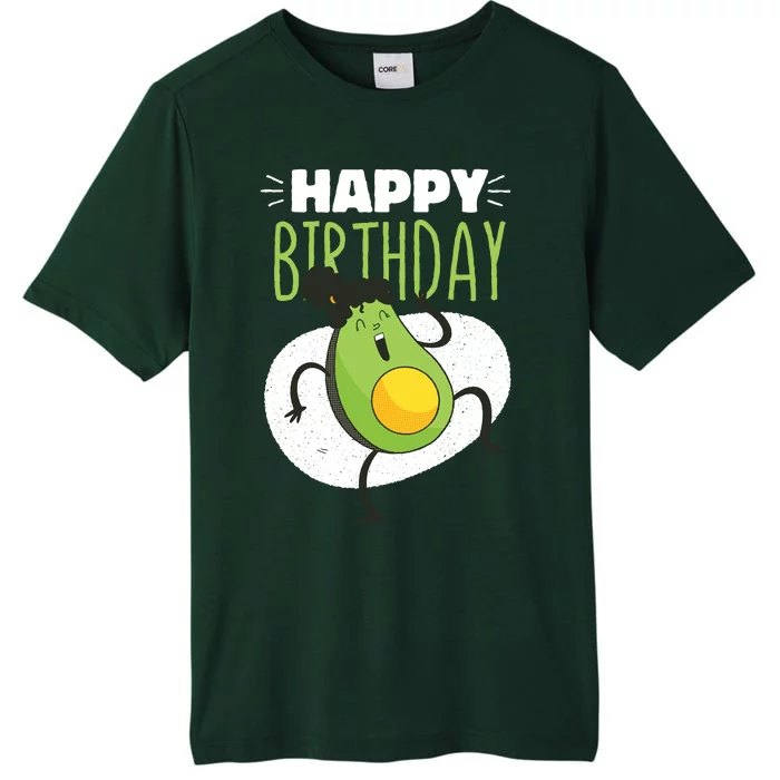 Avocado Happy Birthday ChromaSoft Performance T-Shirt