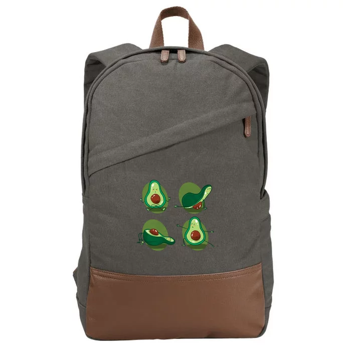 Avocado Yoga Cotton Canvas Backpack