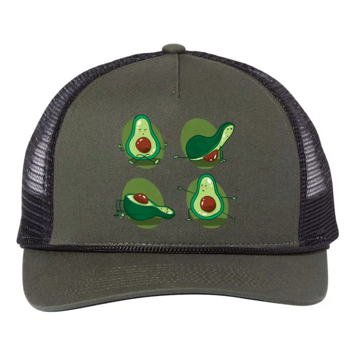 Avocado Yoga Retro Rope Trucker Hat Cap