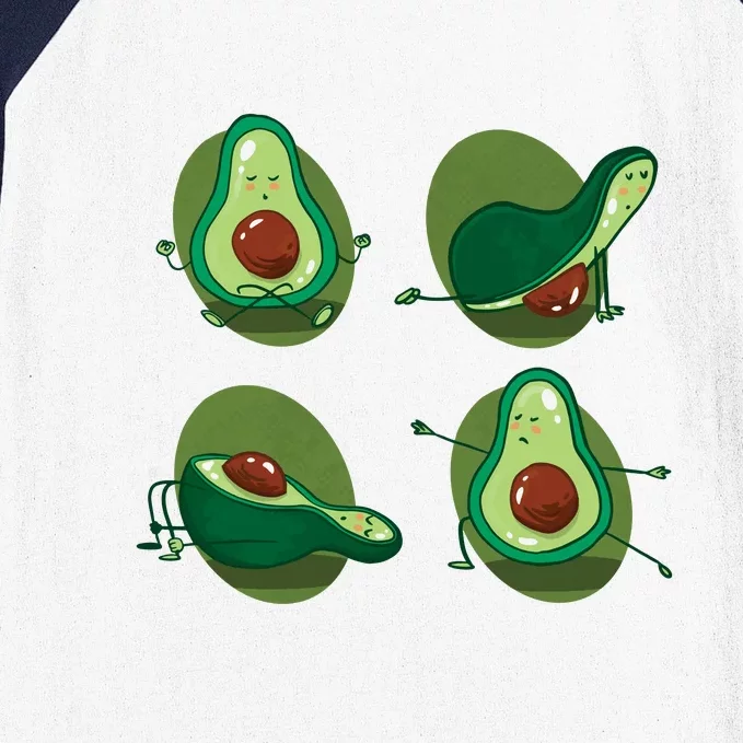 Avocado Yoga Baseball Sleeve Shirt