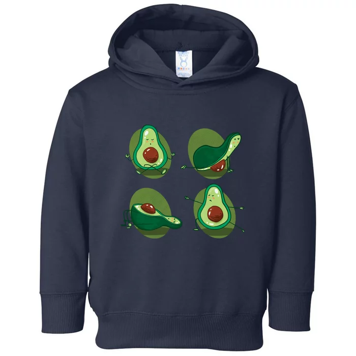 Avocado Yoga Toddler Hoodie