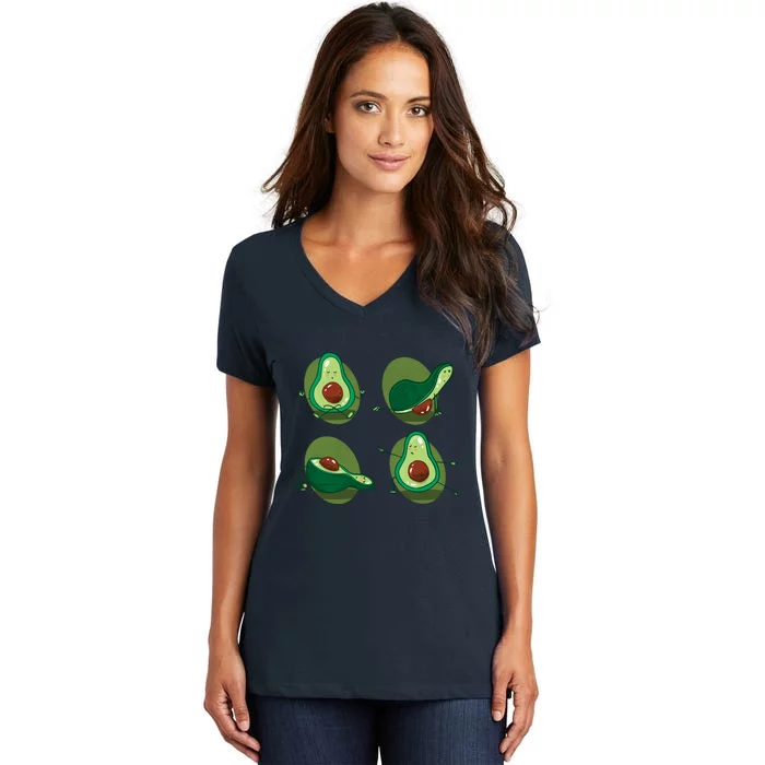 Avocado Yoga Women's V-Neck T-Shirt