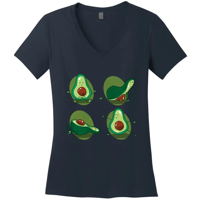 Avocado Yoga Women's V-Neck T-Shirt