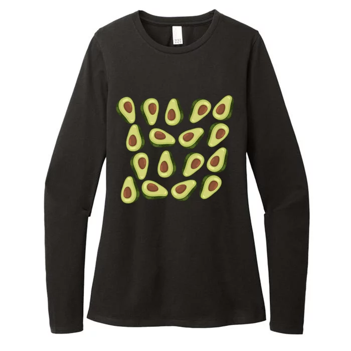 Avocados Pattern Guacamole Costume Womens CVC Long Sleeve Shirt