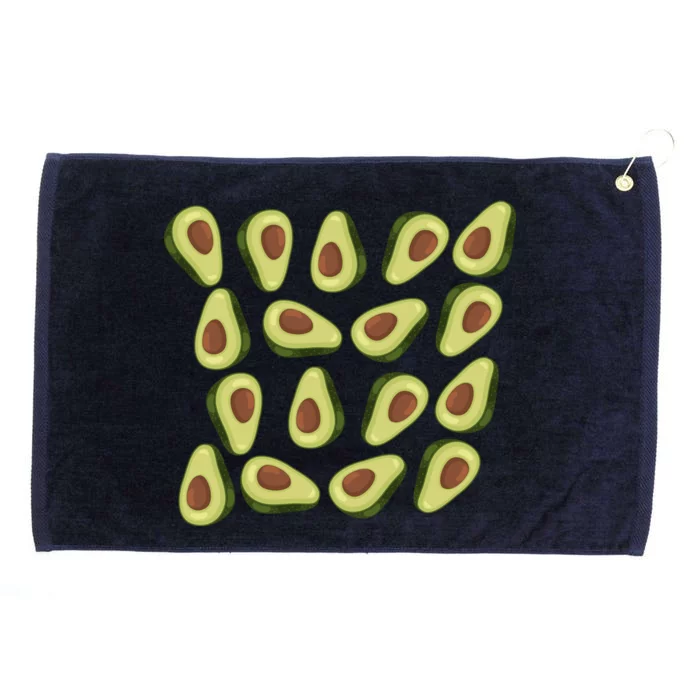 Avocados Pattern Guacamole Costume Grommeted Golf Towel