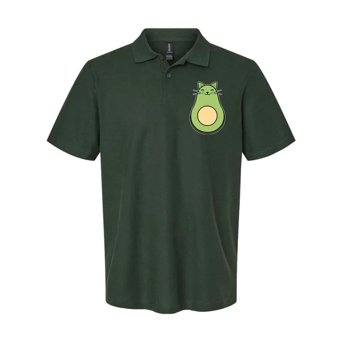 Avocato Avacado Cat Cute Softstyle Adult Sport Polo