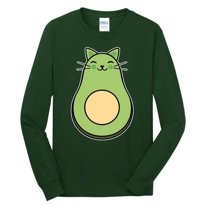 Avocato Avacado Cat Cute Tall Long Sleeve T-Shirt