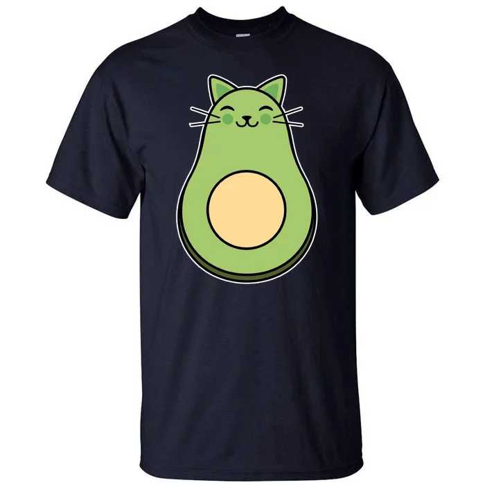 Avocato Avacado Cat Cute Tall T-Shirt