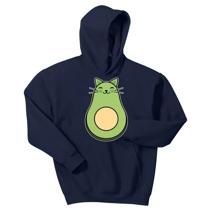 Avocato Avacado Cat Cute Kids Hoodie