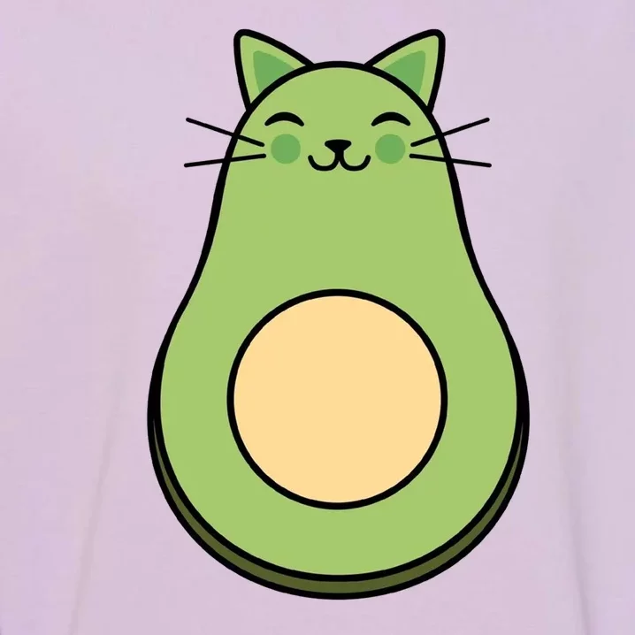 Avocato Avacado Cat Cute Garment-Dyed Sweatshirt