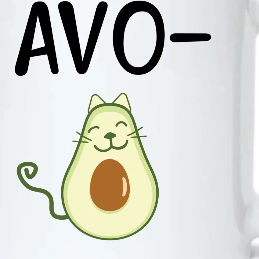 Avocato Cat Avocado Black Color Changing Mug