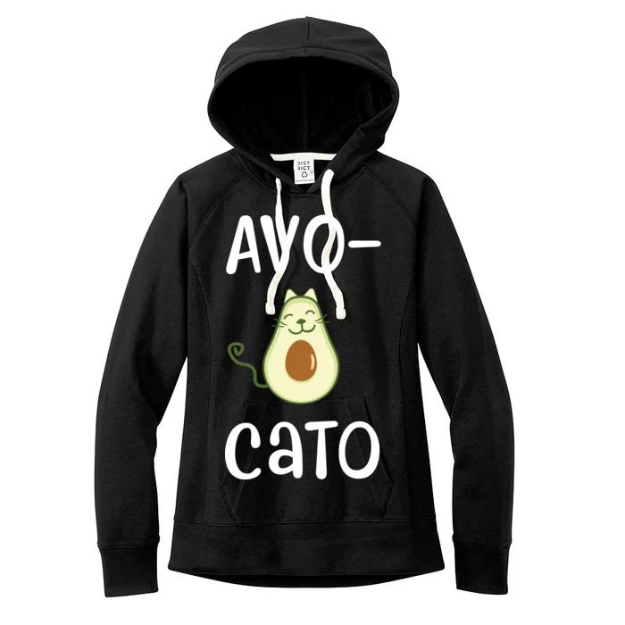 Avocato Cat Avocado Women's Fleece Hoodie