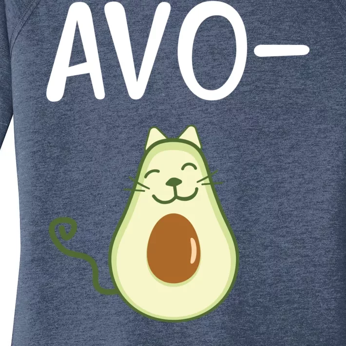 Avocato Cat Avocado Women's Perfect Tri Tunic Long Sleeve Shirt