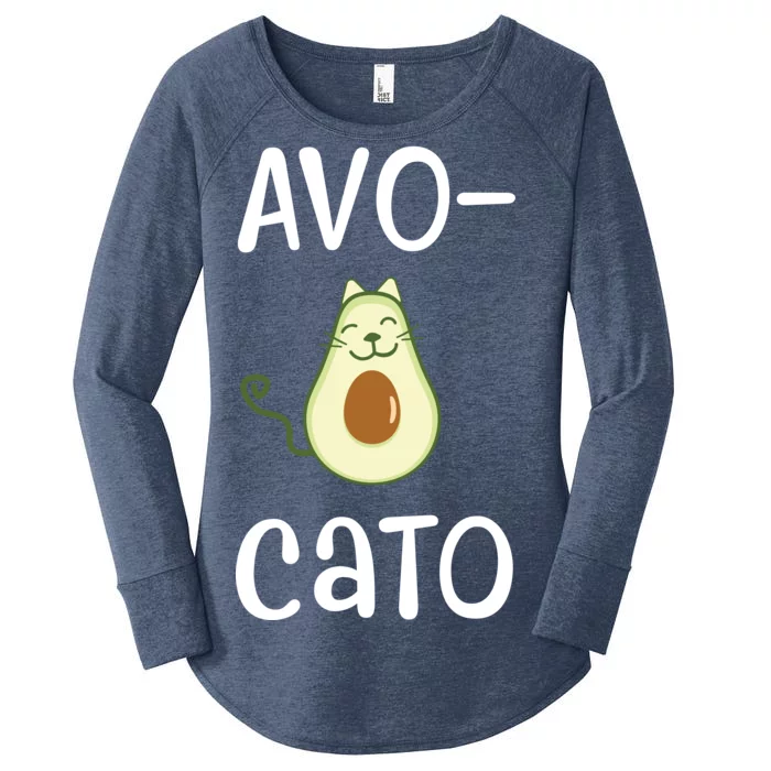 Avocato Cat Avocado Women's Perfect Tri Tunic Long Sleeve Shirt