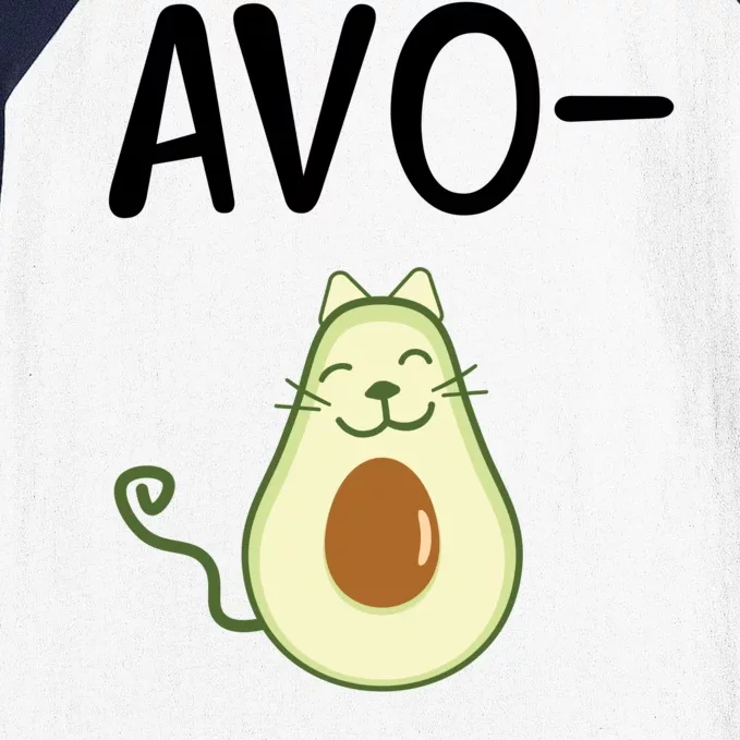 Avocato Cat Avocado Baseball Sleeve Shirt