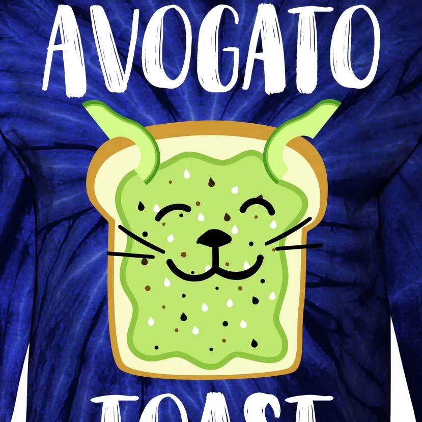 Avocato Toast Tie-Dye Long Sleeve Shirt