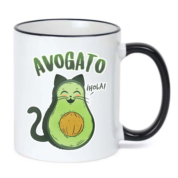 Avogato Cat Hola Black Color Changing Mug