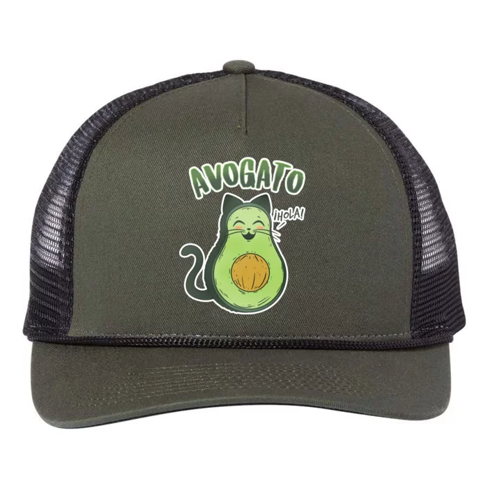 Avogato Cat Hola Retro Rope Trucker Hat Cap