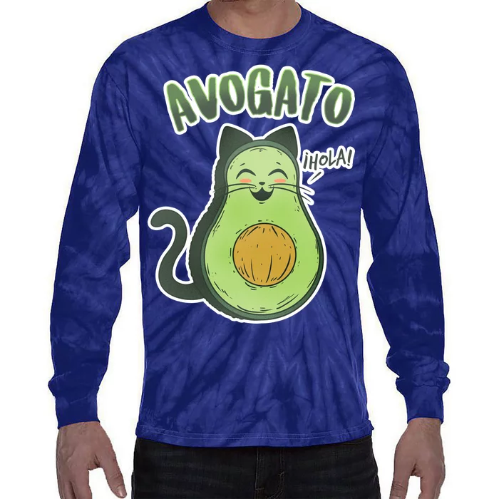 Avogato Cat Hola Tie-Dye Long Sleeve Shirt