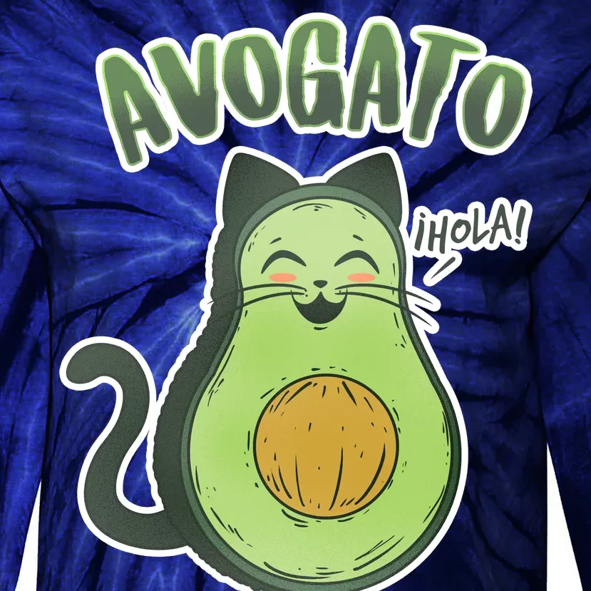 Avogato Cat Hola Tie-Dye Long Sleeve Shirt