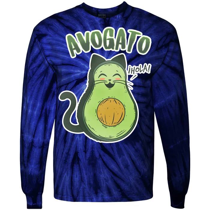 Avogato Cat Hola Tie-Dye Long Sleeve Shirt