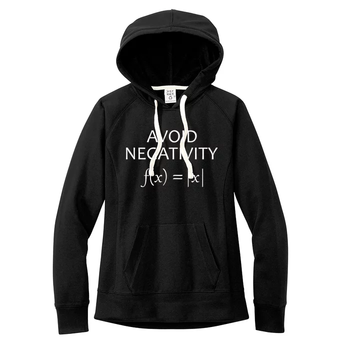 Avoid Negativity Math Joke Women's Fleece Hoodie