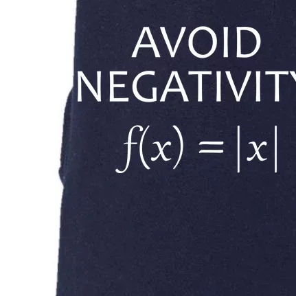 Avoid Negativity Math Joke Doggie 3-End Fleece Hoodie