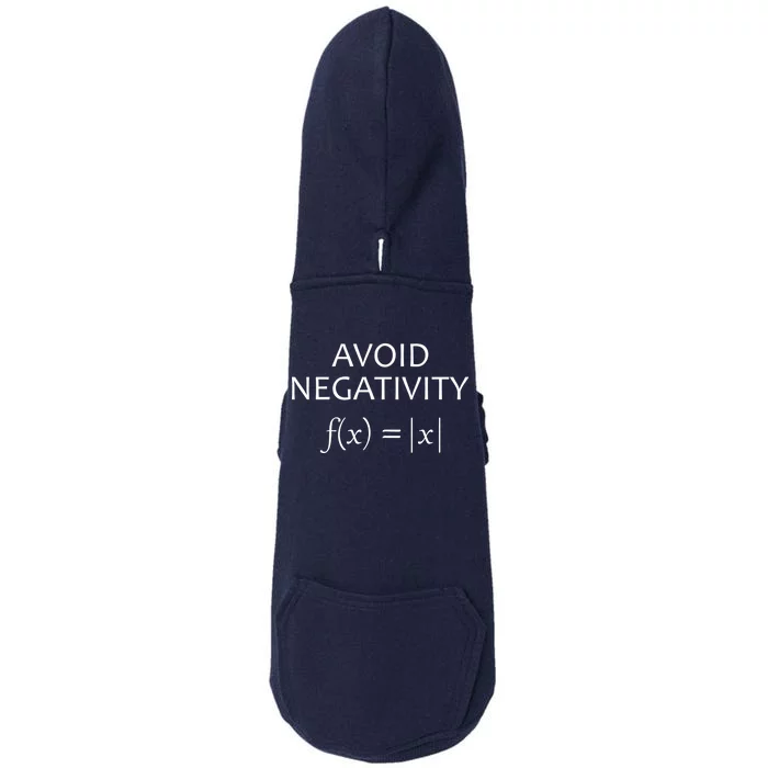 Avoid Negativity Math Joke Doggie 3-End Fleece Hoodie