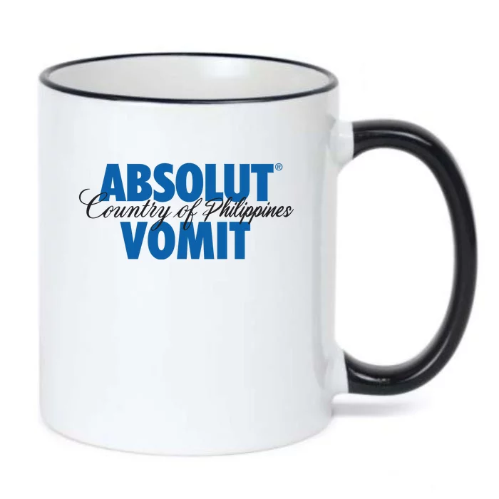 Absolute Vomit Parody Country Of Philippines Black Color Changing Mug