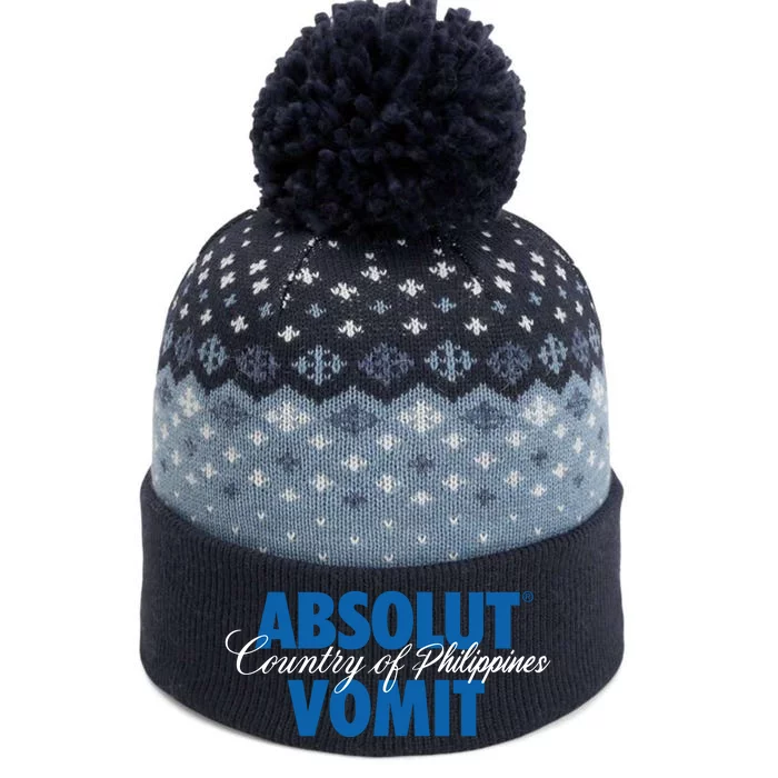 Absolute Vomit Parody Country Of Philippines The Baniff Cuffed Pom Beanie