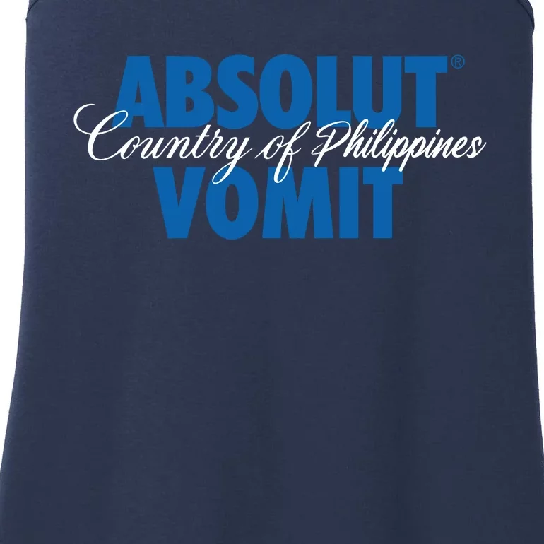 Absolute Vomit Parody Country Of Philippines Ladies Essential Tank