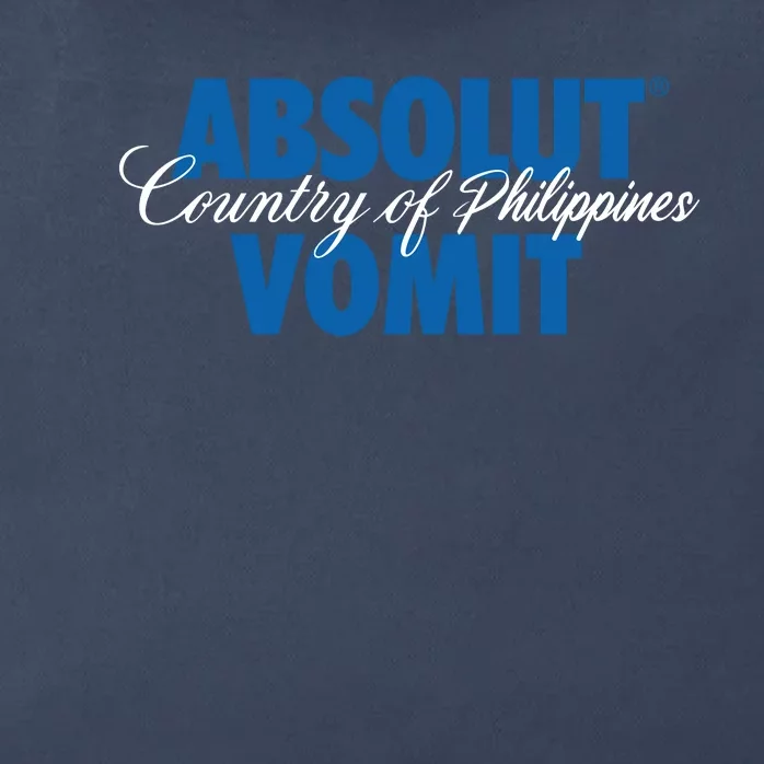 Absolute Vomit Parody Country Of Philippines Zip Tote Bag