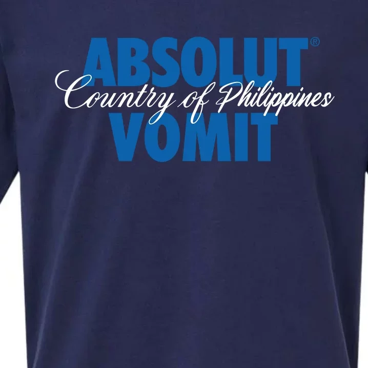 Absolute Vomit Parody Country Of Philippines Sueded Cloud Jersey T-Shirt