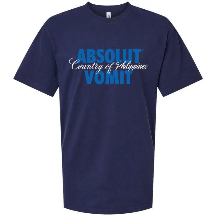 Absolute Vomit Parody Country Of Philippines Sueded Cloud Jersey T-Shirt