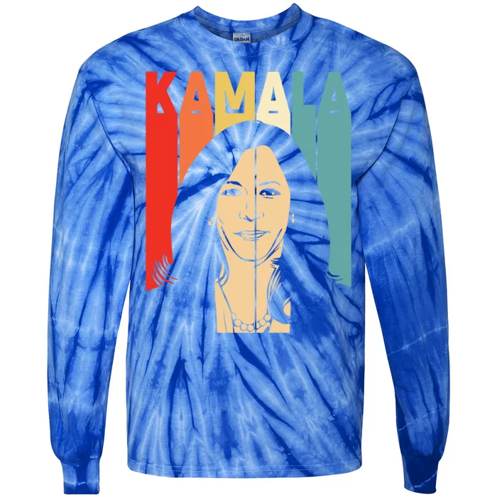 Awesome Vice President Kamala Harris Gift Tie-Dye Long Sleeve Shirt