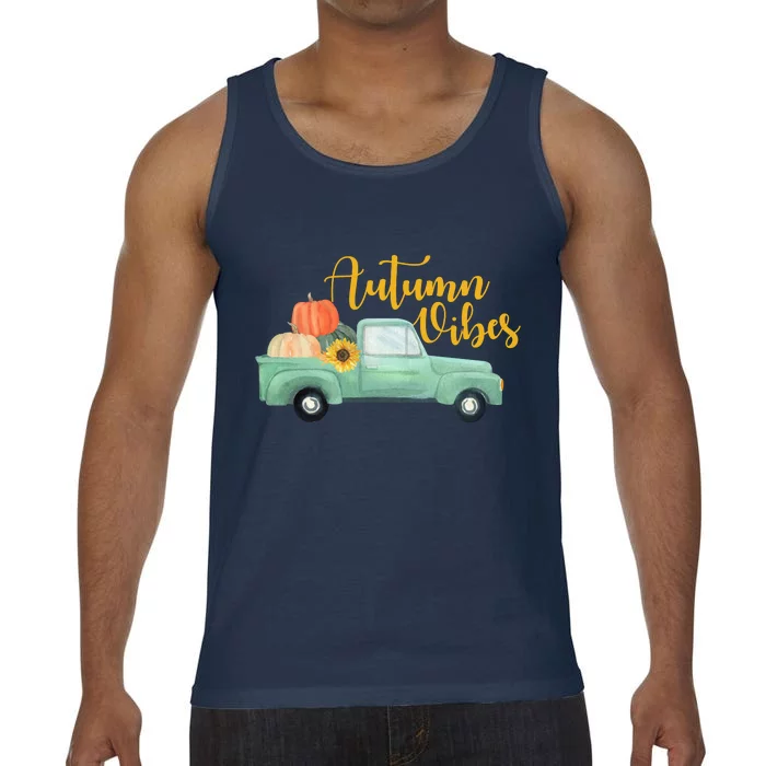 Autumn Vibes Pumpkin Truck Comfort Colors® Tank Top