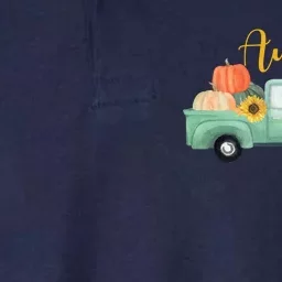 Autumn Vibes Pumpkin Truck Softstyle Adult Sport Polo