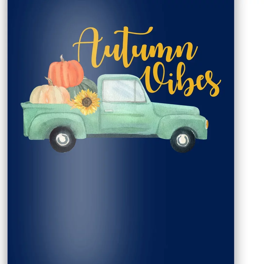 Autumn Vibes Pumpkin Truck Poster