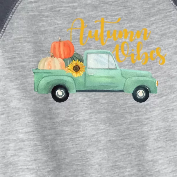 Autumn Vibes Pumpkin Truck Toddler Fine Jersey T-Shirt