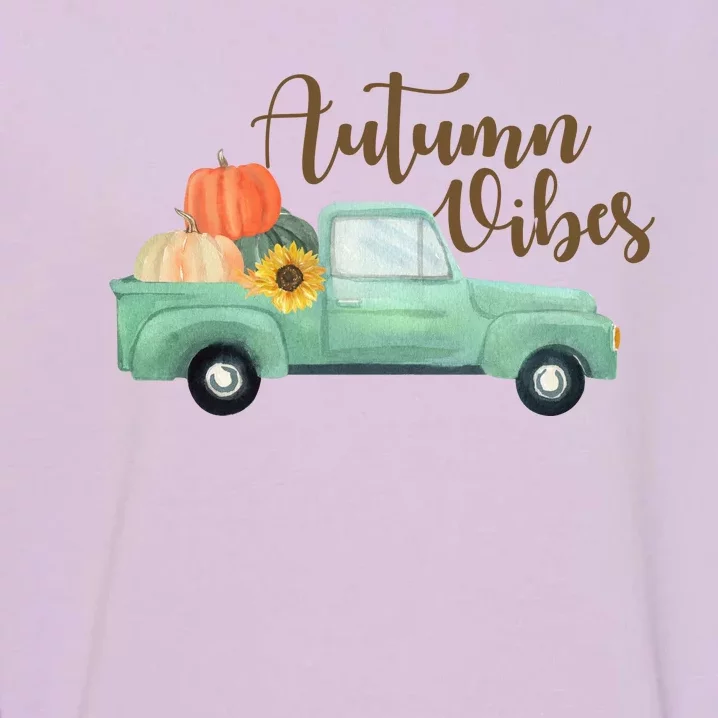 Autumn Vibes Pumpkin Truck Garment-Dyed Sweatshirt